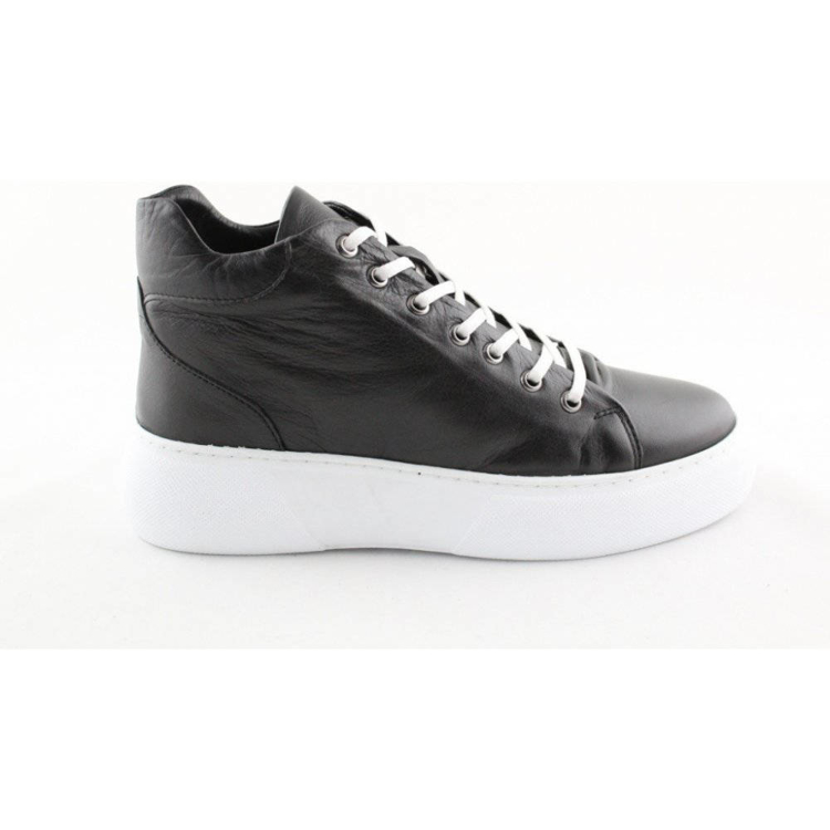 Obrázok z Wild 0311980341556A.01 Dámske celokožené členkové tenisky black