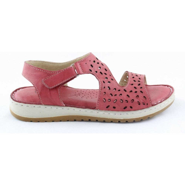 Obrázok z Wild 016805B.01 Bordeaux Dámske celokožené sandále