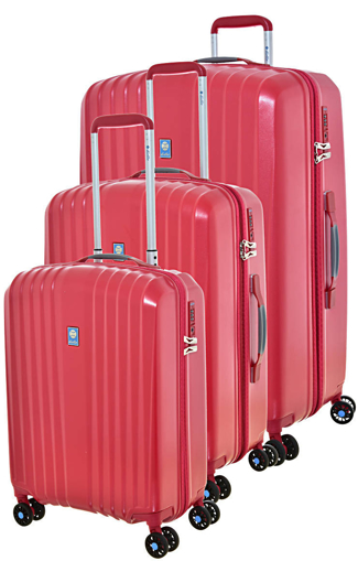 Obrázok z Cestovní kufry set 3ks Dielle S,M,L 120-02 červená 200 L