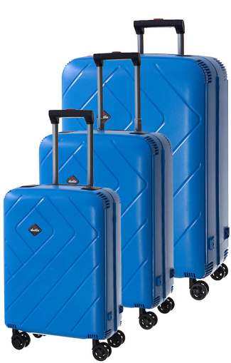 Obrázok z Cestovní kufry set 3ks Dielle S,M,L PPL8-06 tyrkysová 172 L