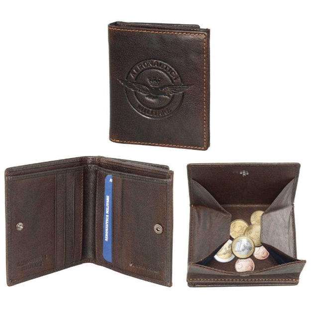 Obrázok z Peňaženka Aeronautica Militare Eagle AM-124-25 hnedá