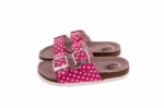 Obrázok z BF BA-525-11-15 Detské šľapky ružové so srdiečkami