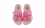 Obrázok z BF BA-525-11-15 Detské šľapky ružové so srdiečkami