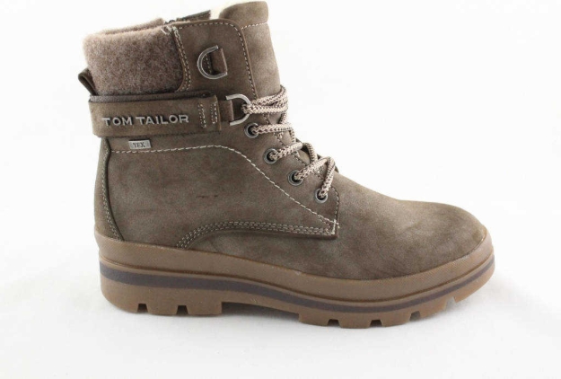 Obrázok z Tom Tailor 9090701 Dámska členková obuv taupe