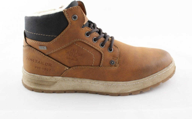 Obrázok z Tom Tailor 9081602 Pánské kotníkové boty hnědé