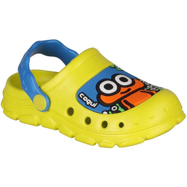 Obrázok z Coqui STONEY 9383 Detské sandále Citrus/Sea blue