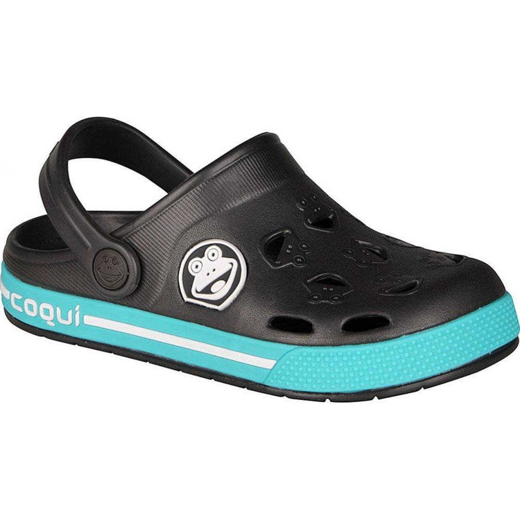Obrázok z Coqui FROGGY 8801 Detské sandále Antracit/Turquoise
