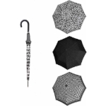 Obrázok z Doppler Flex AC Fiber Black&White Dámsky holový dáždnik