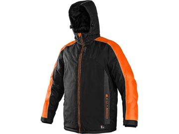 Obrázok z CXS BRIGHTON Pánska bunda zimná - čierno/oranžová