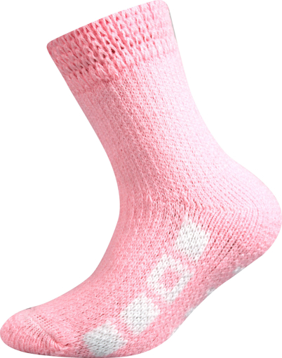 Obrázok z BOMA Ponožky Spací dětské růžová 1 pár