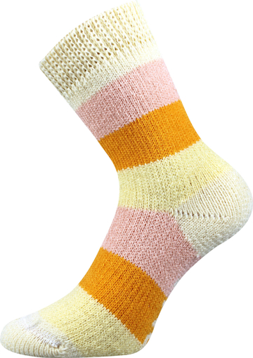 Obrázok z BOMA ponožky Spací ponožky - PRUH pruhy 06/žlutá 1 pár