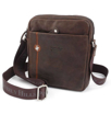 Obrázok z Kožená crossbody taška BHPC Explore M+ BH-382-25 hnedá 3 L