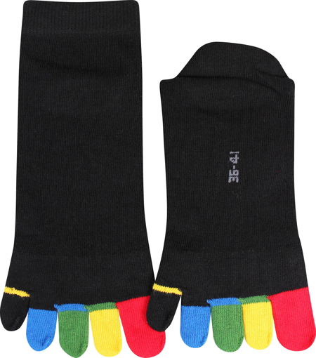 Obrázok z BOMA ponožky Prstan-a 05 barevné prsty 1 pár