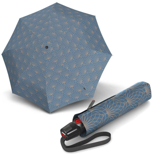 Obrázok z Knirps T.200 Medium Duomatic Renature Blue Dámsky plne automatický dáždnik
