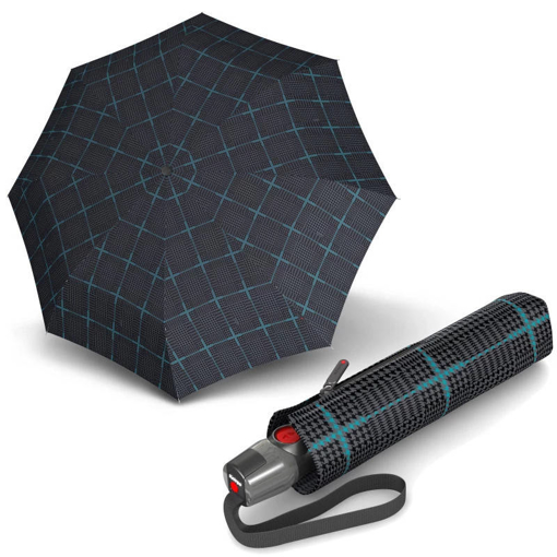 Obrázok z Knirps T.200 Medium Duomatic Sherlock Aqua Pánsky plne automatický dáždnik