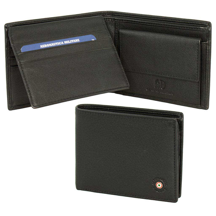 Obrázok z Peňaženka Aeronautica Militare Plate AM-134-01 black