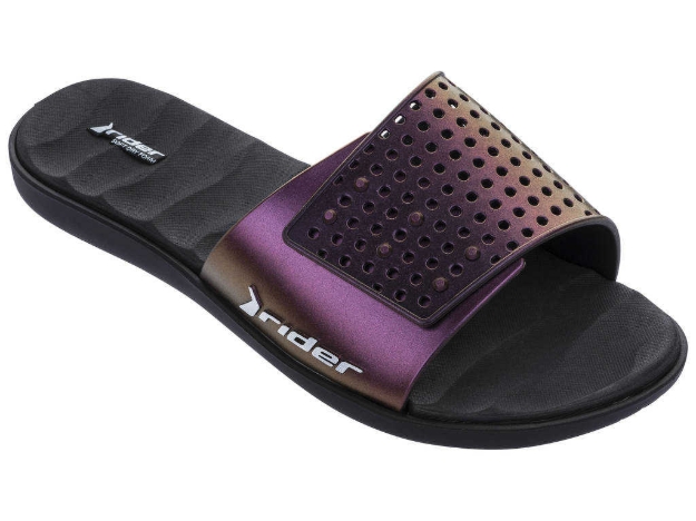 Obrázok z Rider CROSS II 83088-25427 Dámske šľapky čierno / fialové