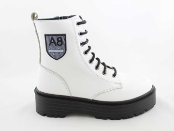 Zobraziť detaily pre Wild 0541528121943A Dámske celokožené členkové topánky white Obrázok z Wild 0541528121943A Dámske celokožené členkové topánky white