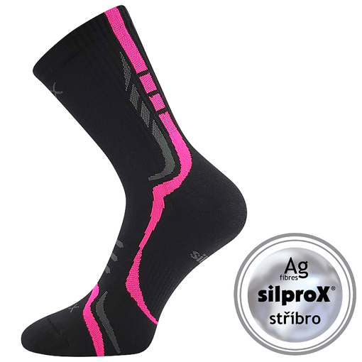 Obrázok z VOXX ponožky Thorx černá / růžová 1 pár