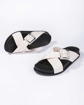 Obrázok z Zaxy Choice Birken AD 18283-91180 Dámske šľapky bielo / čierne
