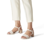 Obrázok z Tamaris 1-28304-28 418 Dámske sandále na podpätku biele