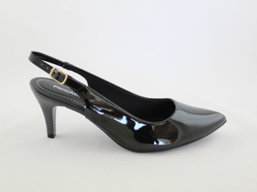 Obrázok z Piccadilly 745045-224 Dámske sandále na podpätku čierne