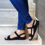 Obrázok z Batz Miri Black Dámske zdravotné sandále