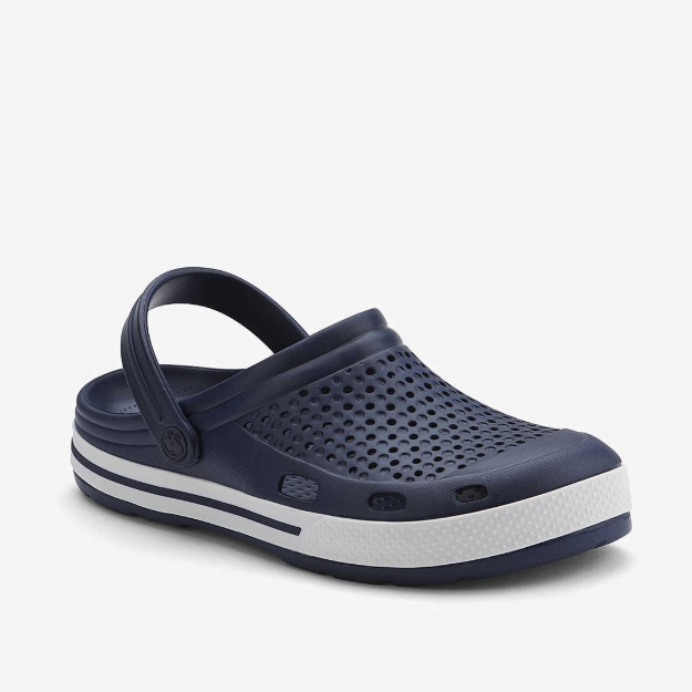 Obrázok z Coqui LINDO 6413 Dámske sandále Navy/White Navy