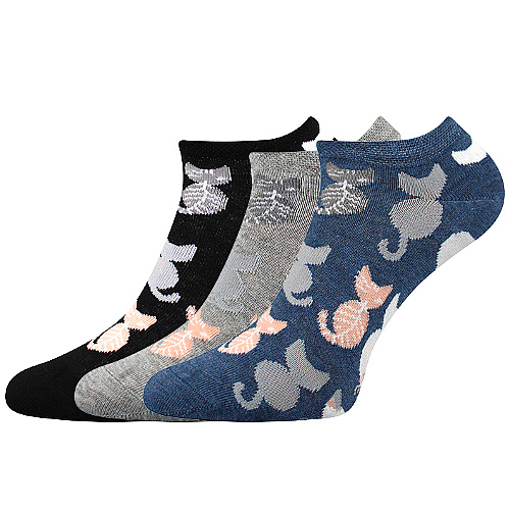 Obrázok z BOMA ponožky Piki 54 kočky 3 pár