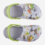Obrázok z Coqui LITTLE FROG 8701 Detské sandále Khaki grey/Party green Hero + Amulet