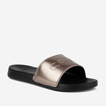 Obrázok z Coqui SANA 6343 Dámske šľapky Black/Bronze