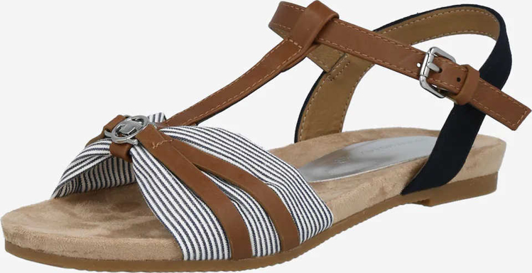 Obrázok z Tom Tailor 3292206 Dámske sandále navy / silver