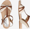 Obrázok z Tom Tailor 3292206 Dámske sandále beige / silver