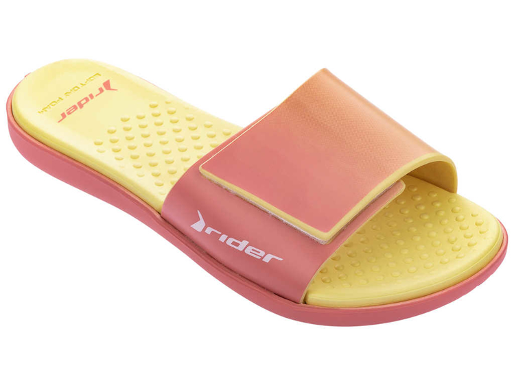 Obrázok z Rider Pool III Slide 83170-20874 Dámske šľapky ružovo / žlté