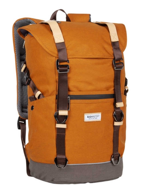 Obrázok z Bagmaster MESSENGER 20 A Študentský batoh Orange / Brown 17 L