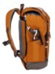 Obrázok z Bagmaster MESSENGER 20 A Študentský batoh Orange / Brown 17 L
