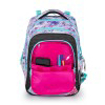 Obrázok z Bagmaster LUMI 21 C Veľký SET Školský batoh Gray / Blue / Pink 18 L