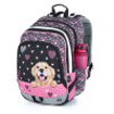 Obrázok z Bagmaster ALFA 21 A Veľký SET Školský batoh čierno / ružový 19 L
