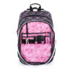 Obrázok z Bagmaster ALFA 21 A Veľký SET Školský batoh čierno / ružový 19 L