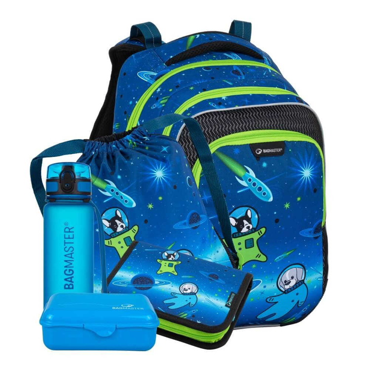 Obrázok z Bagmaster LUMI 22 D Veľký SET Školský batoh modrý 23 L