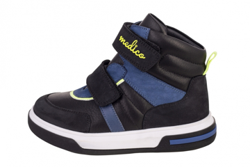 Obrázok z Medico EX-5002/M4 Detské členkové topánky čierno / modré