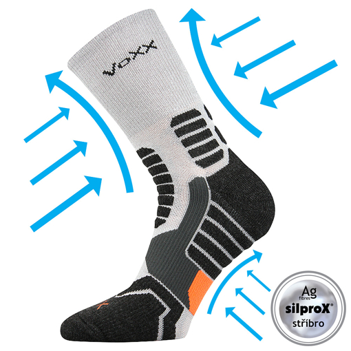 Obrázok z VOXX kompresní ponožky Ronin sv.šedá 1 pár