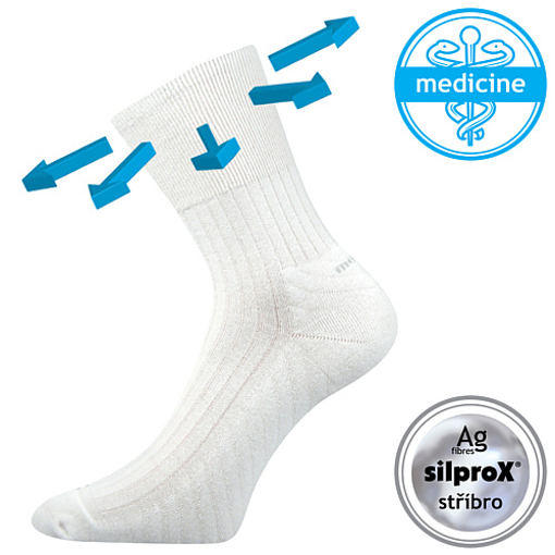 Obrázok z VOXX Corsa Medicine Ponožky VoXX biele 1 pár