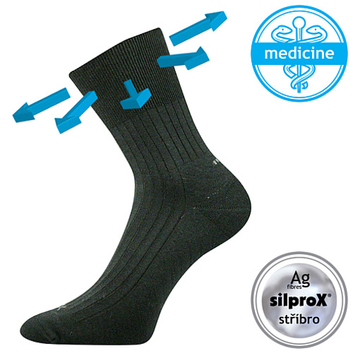Obrázok z VOXX Corsa Medicine Ponožky VoXX čierne 1 pár