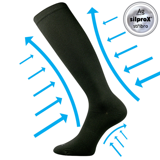 Obrázok z VOXX kompresné ponožky Croma black 1 pár