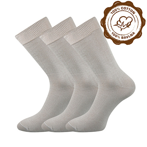 Obrázok z BOMA ponožky Blažej svetlosivé 3 páry