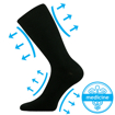 Obrázok z LONKA Oregan ponožky čierne 1 pár