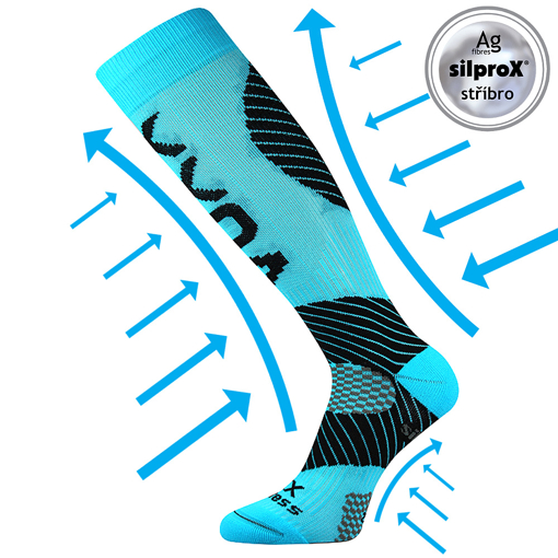 Obrázok z VOXX kompresné ponožky Protect neon tyrkysová 1 pár