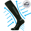 Obrázok z VOXX Signal kompresné ponožky čierno-čierne 1 pár