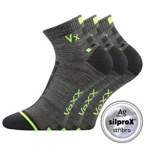 Obrázok z VOXX ponožky Mayor silproX light grey 3 páry